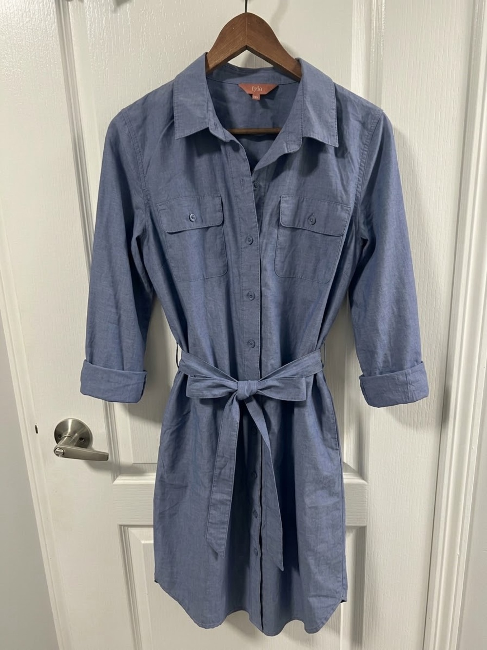 Blue Chambray Utility dress